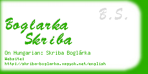 boglarka skriba business card